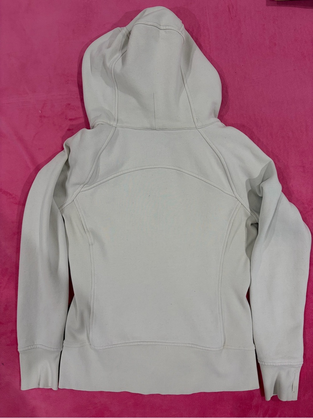Lululemon Cream Color Scuba Hoodie Jacket - Picture 2 of 2